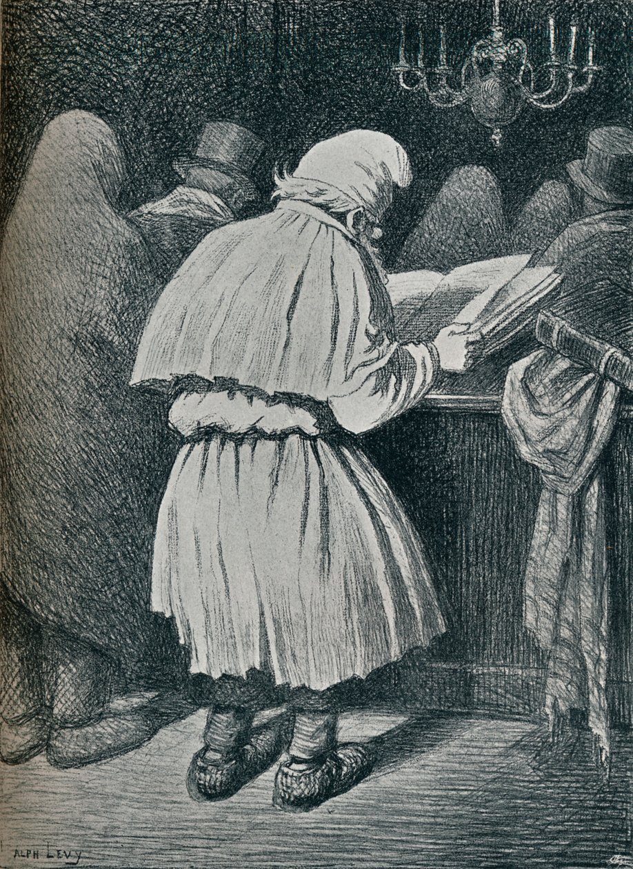 "Le Grand Pardon: Yom Kippur på landsbygden", 1800-talet av Alphonse Levy