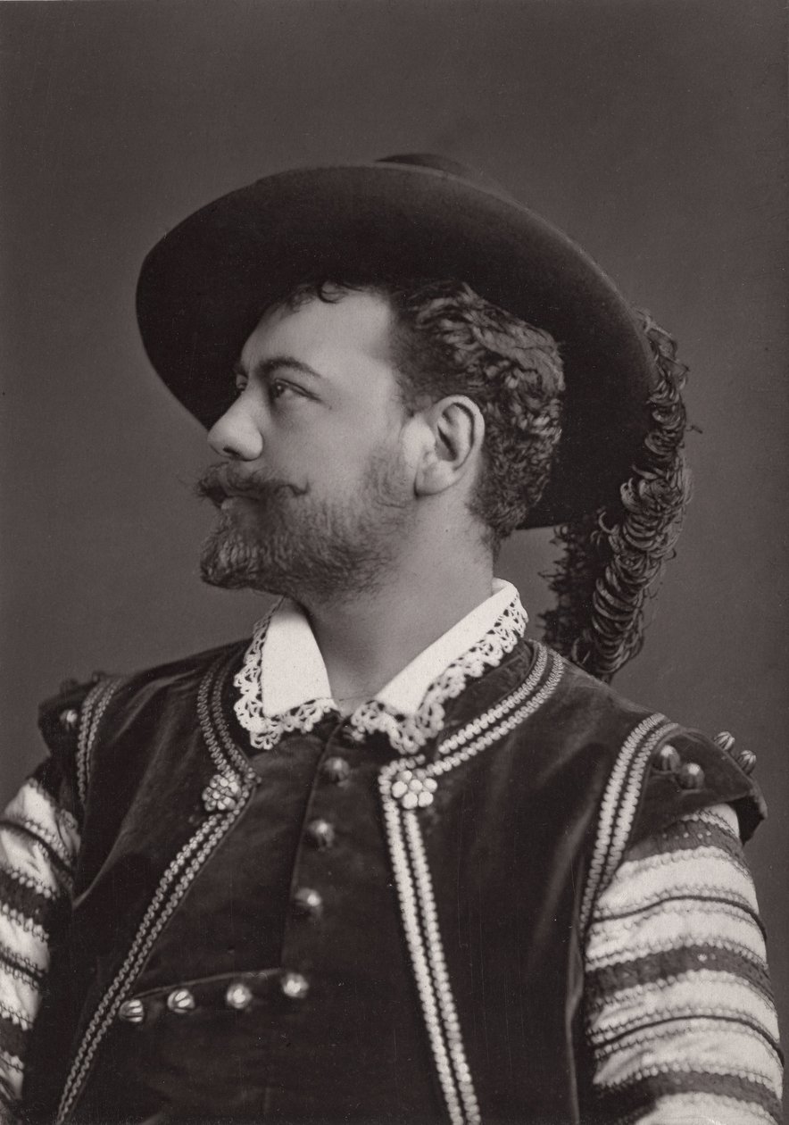 Porträtt av Victor Maurel (1848-1923) Fransk baryton som Don Giovanni av Mozart - fotografi av Alphonse Justin Liebert (1827-1914) av Alphonse Liebert