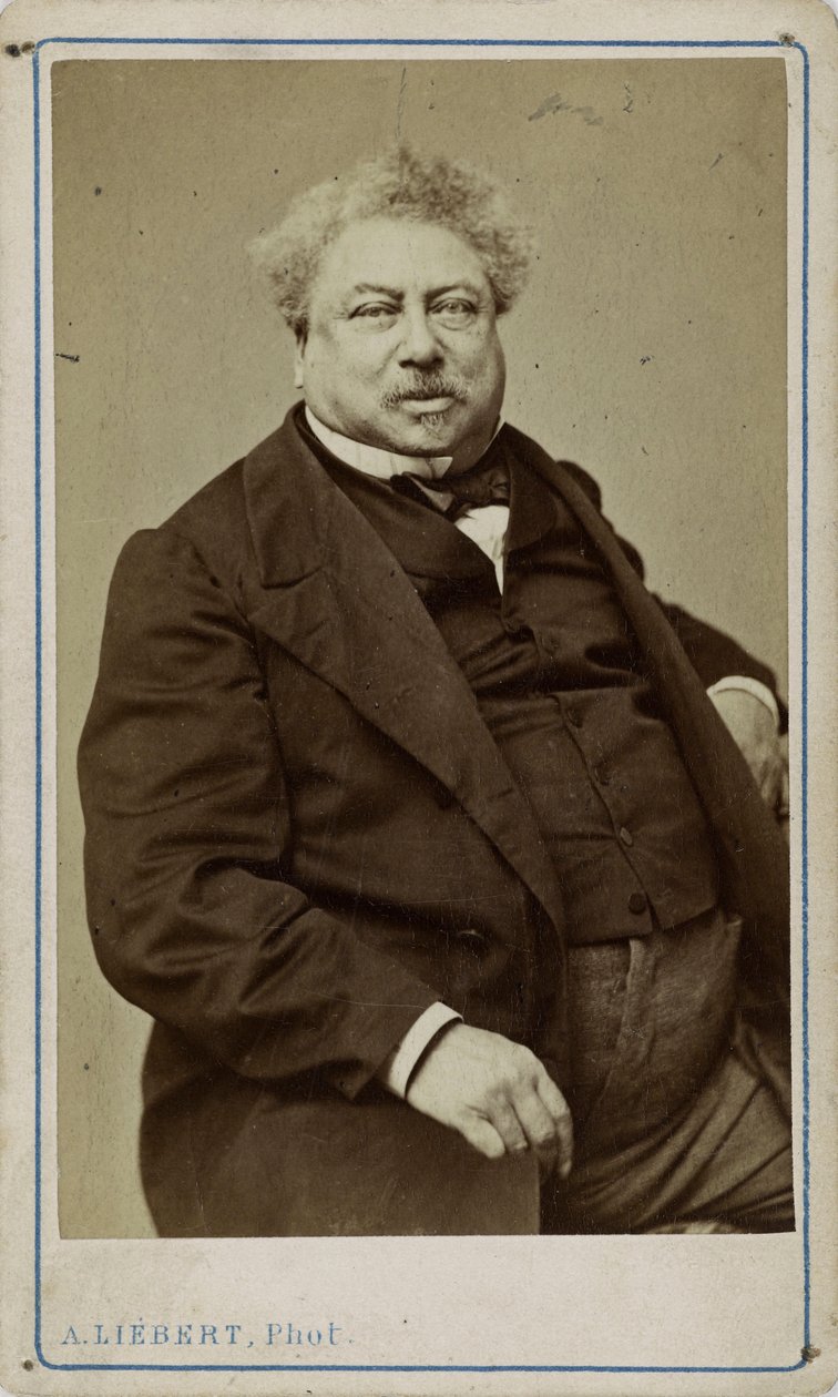 Författaren Alexandre Dumas far 1802-1870, 1870. av Alphonse Liebert