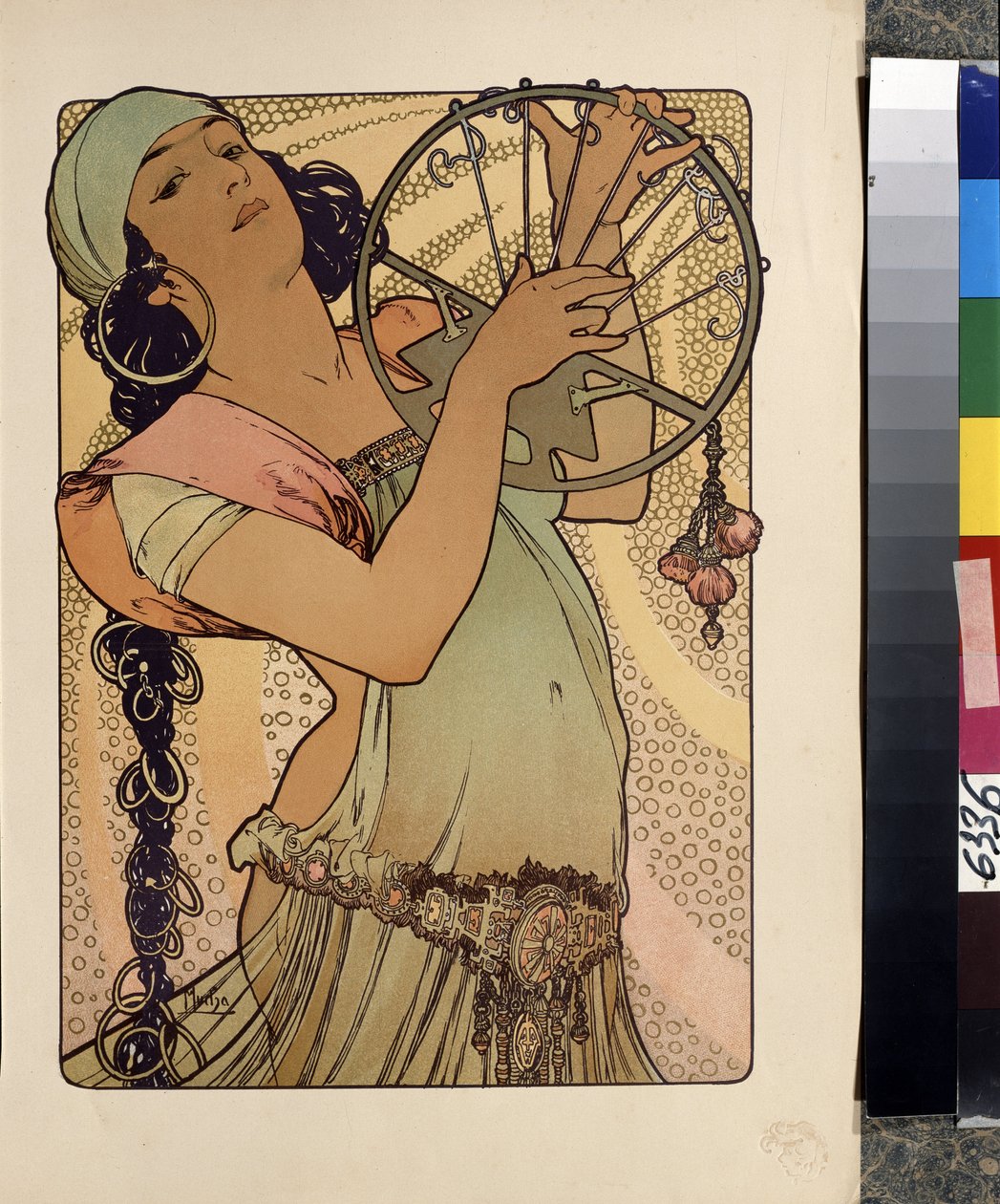 Salome. Oeuvre de Alfons Maria Mucha (Alphonse Marie Mucha av Alphonse Marie Mucha
