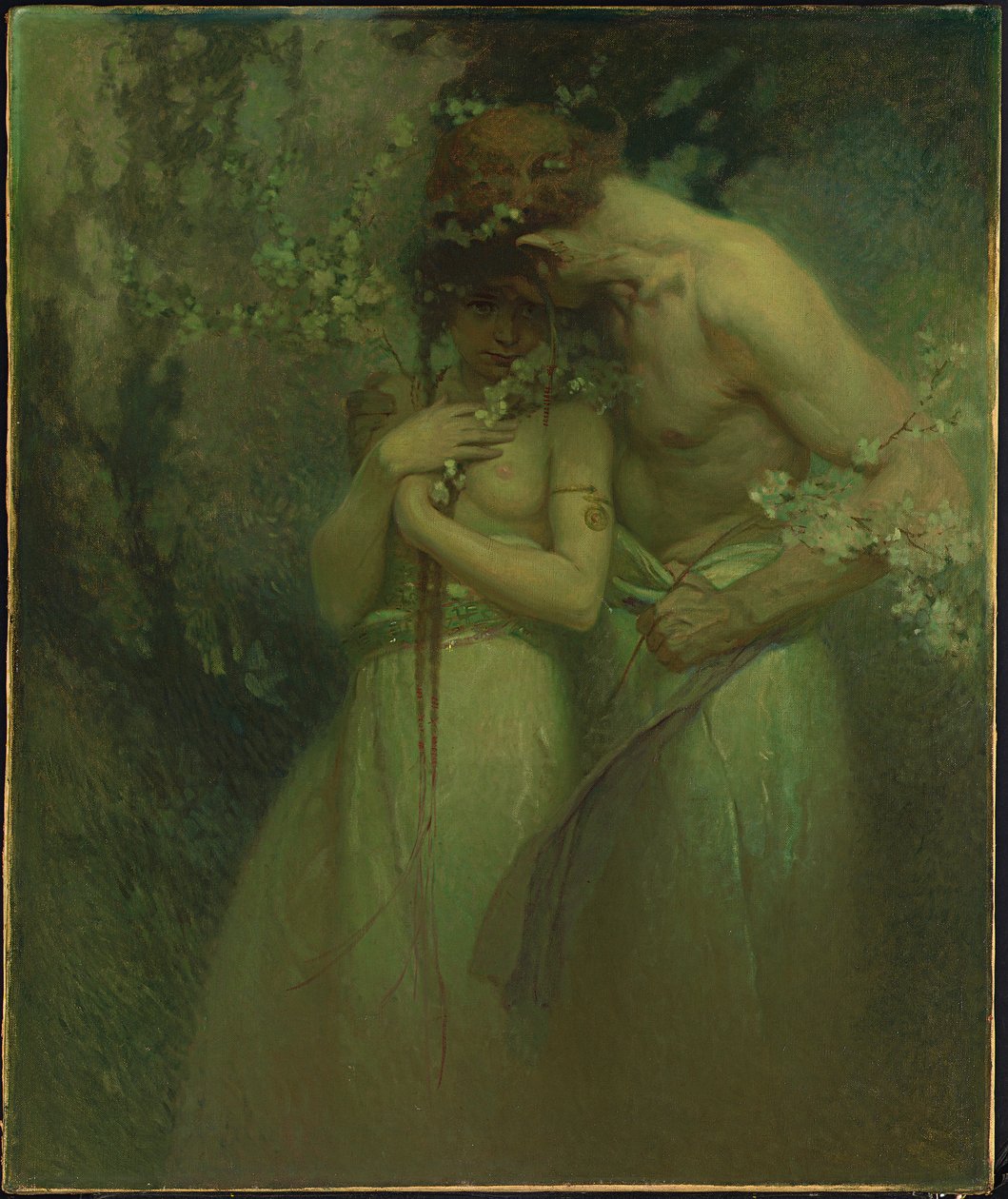 Vårnatt, ca 1910 av Alphonse Mucha