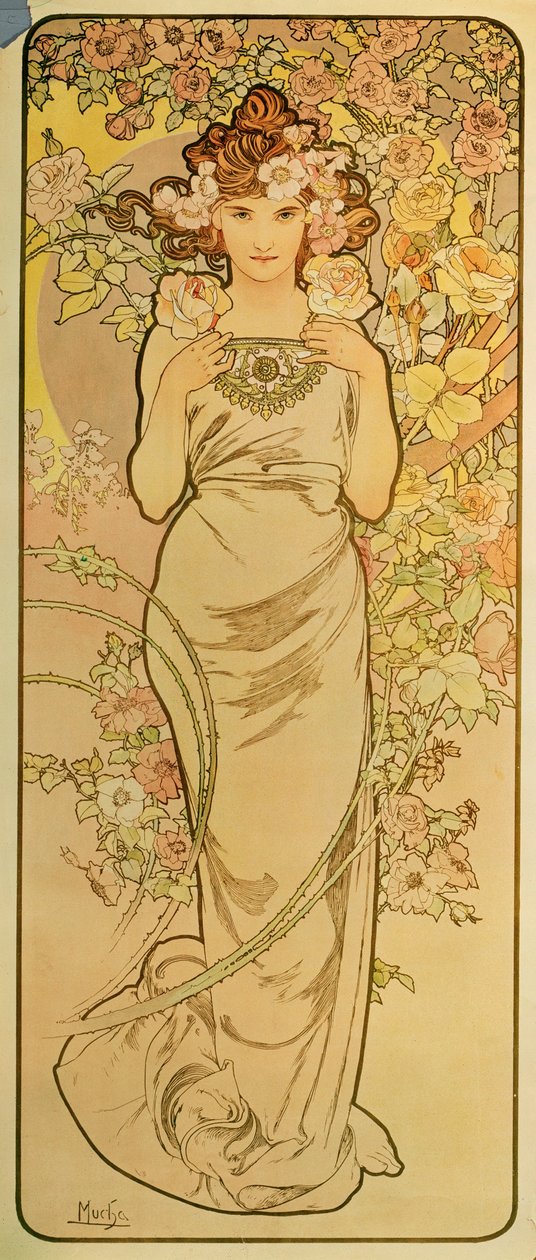 Smaragden av Alphonse Marie Mucha