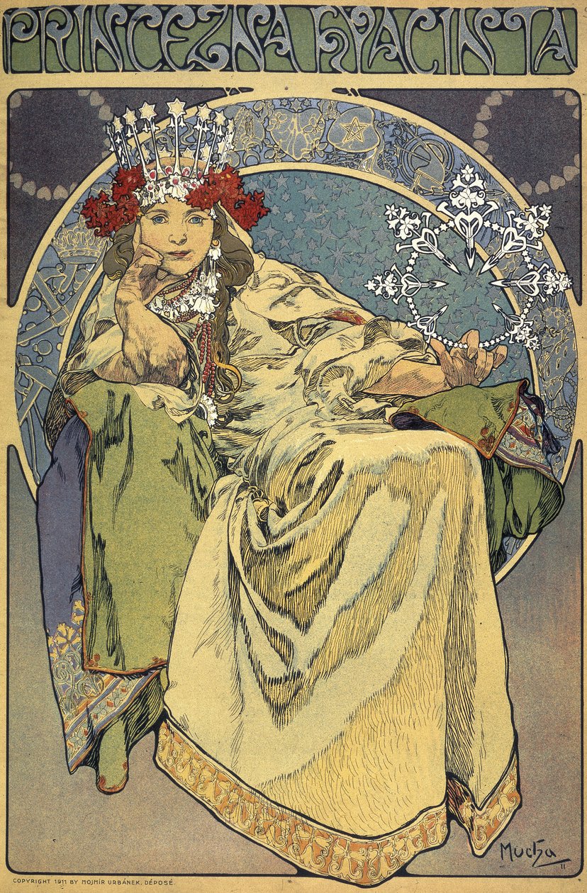 "Prinsessan Hyacinthe" (Princezna Hyacinta) av Alphonse Marie Mucha