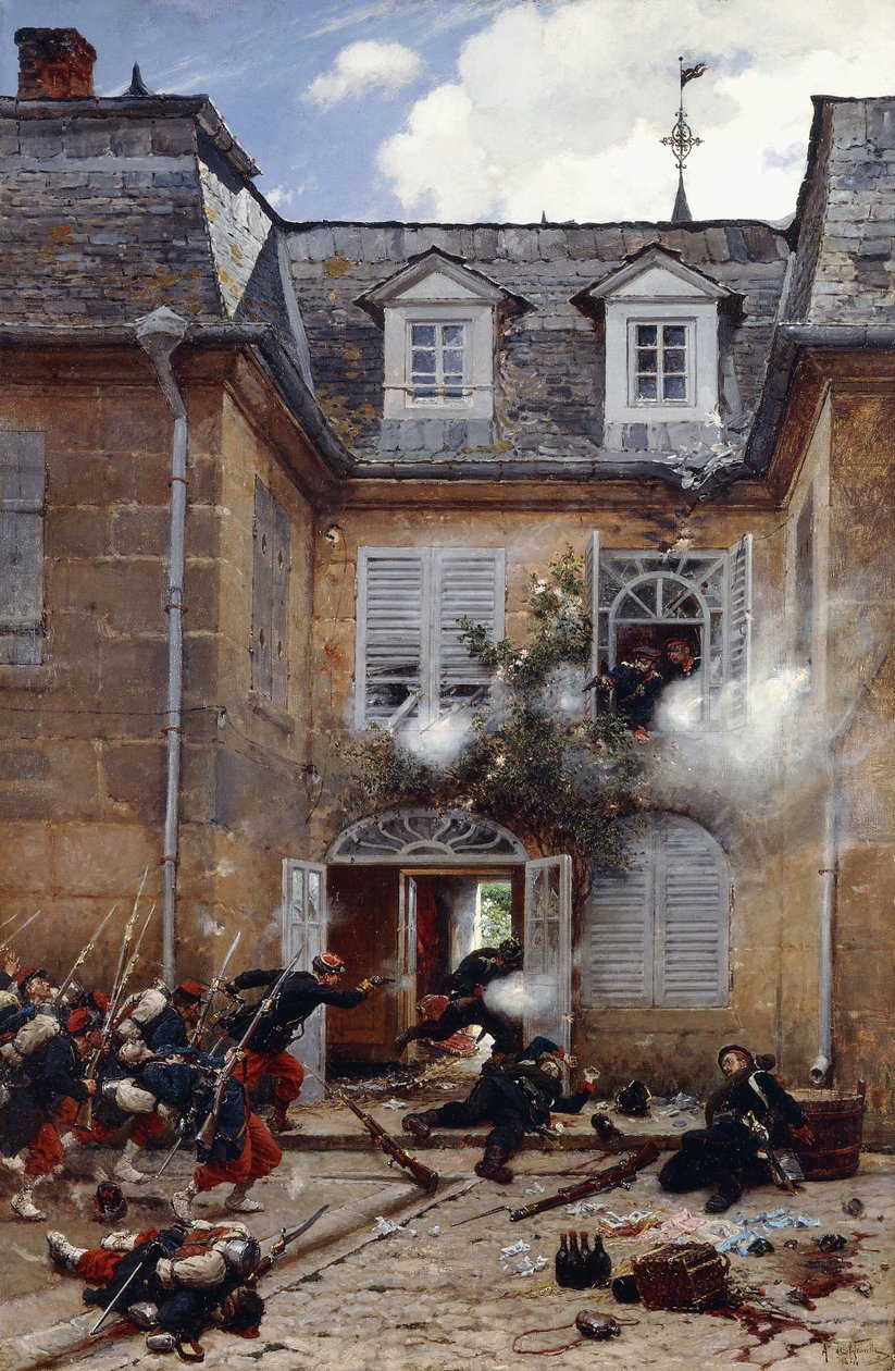 En överraskningsattack, Metz, 1884 av Alphonse Marie de Neuville