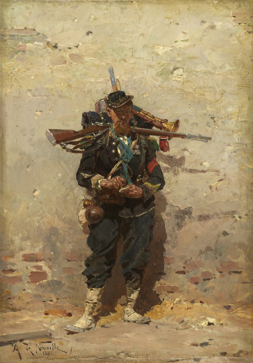 Bugler av det lätta infanteriet, 1876 av Alphonse Marie de Neuville