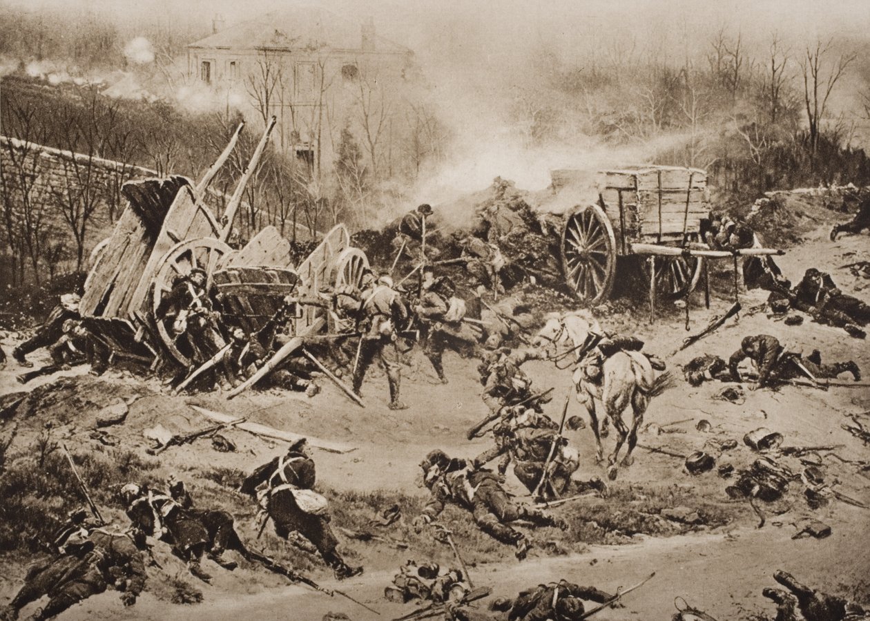Slaget vid Champigny, 30 november 1870, illustration från 