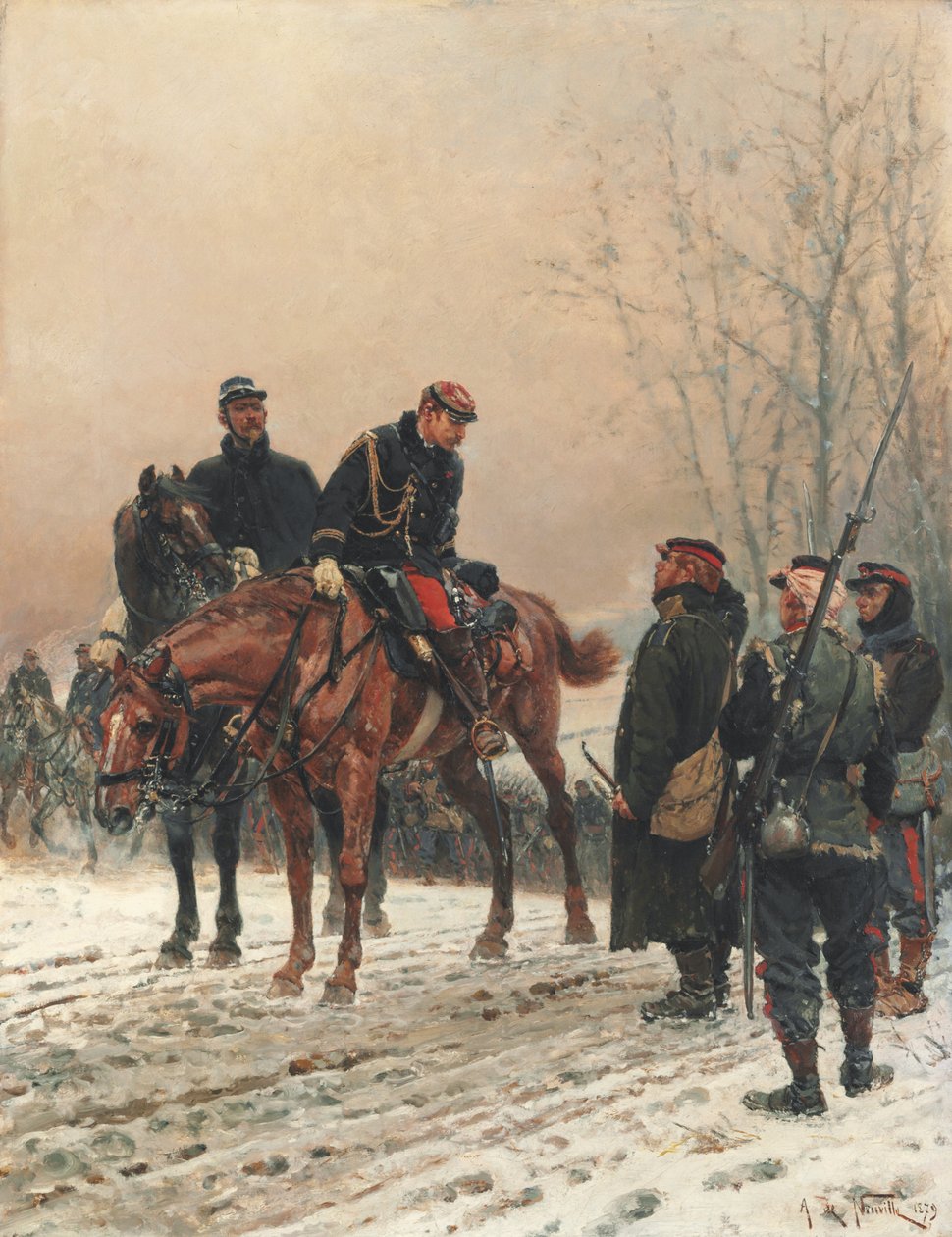 Hälsningen, 1879 av Alphonse Marie de Neuville