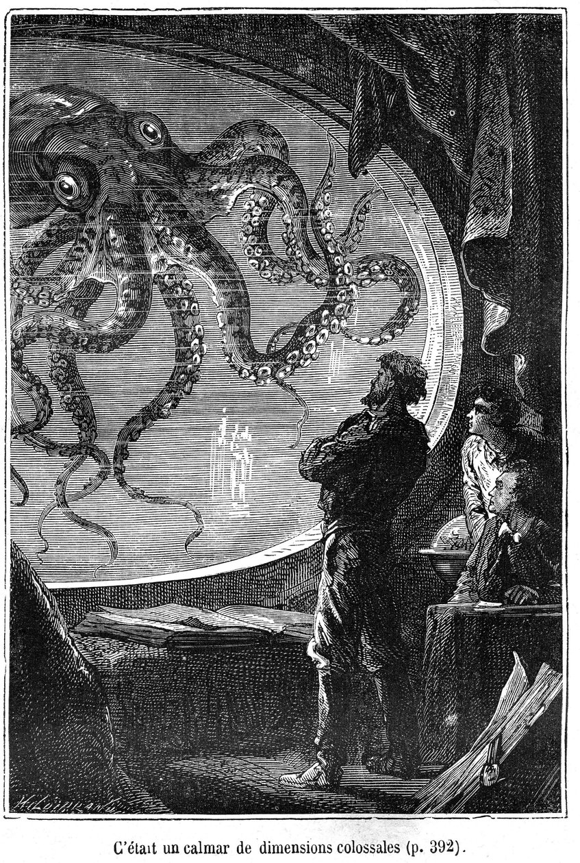 "Tjugo tusen ligor under havet" av Alphonse Marie de Neuville