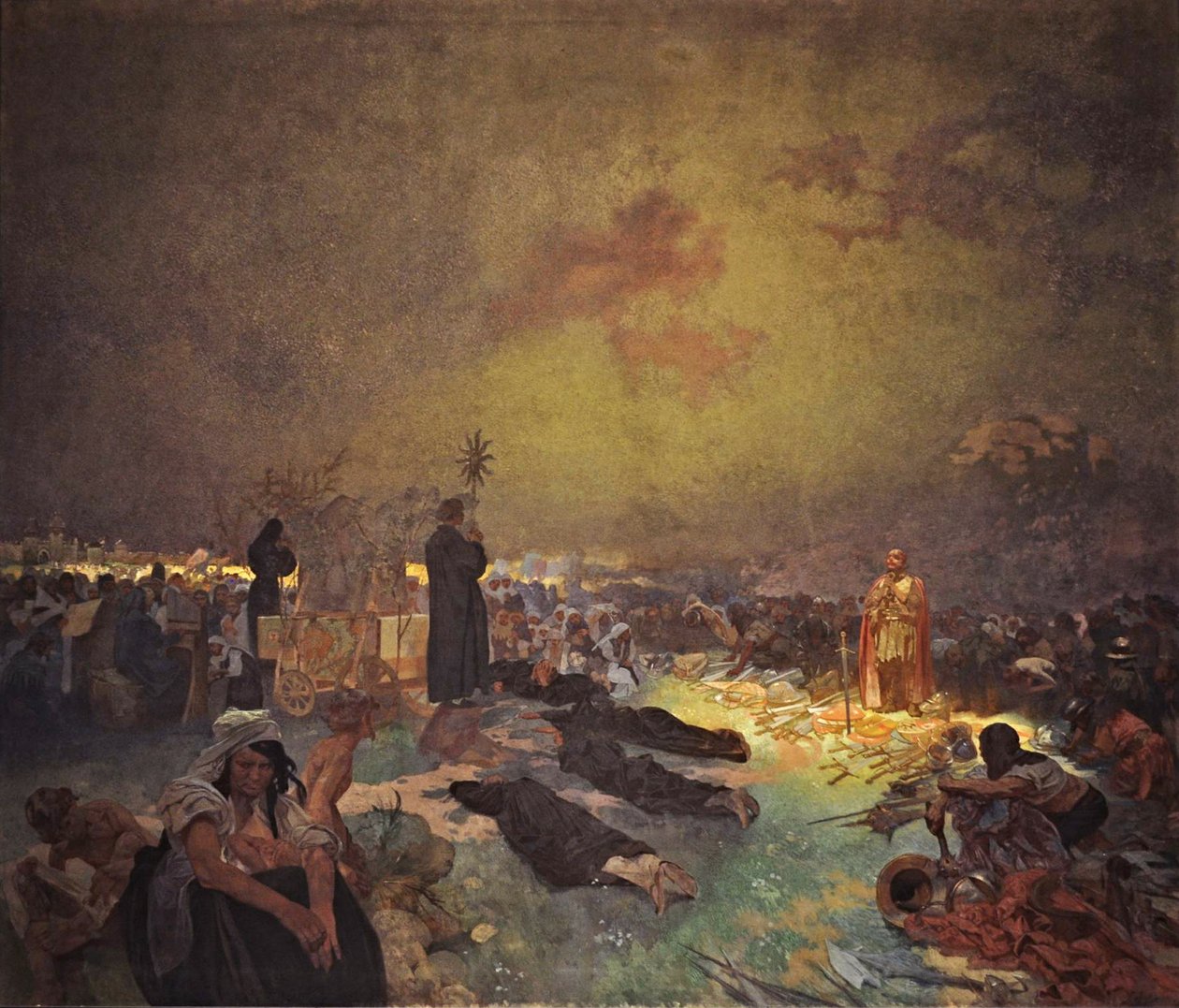 Efter slaget vid Vítkov Hill Cykeln The Slav Epic av Alphonse Mucha