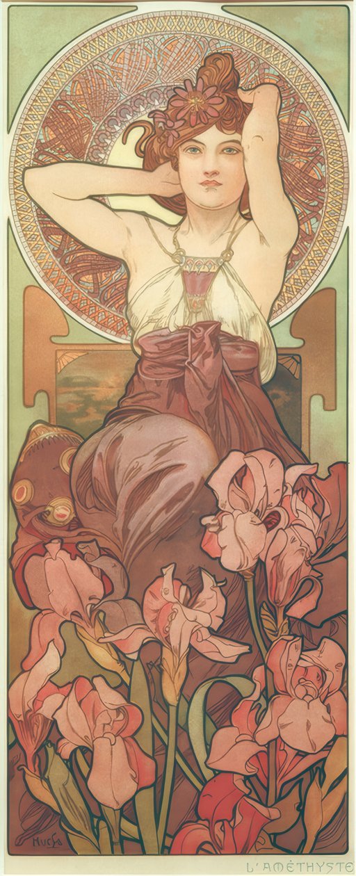 Ametist av Alphonse Mucha