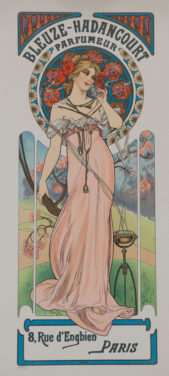 Bleeuze - Hadancourt parfymör, ca 1899. av Alphonse Mucha