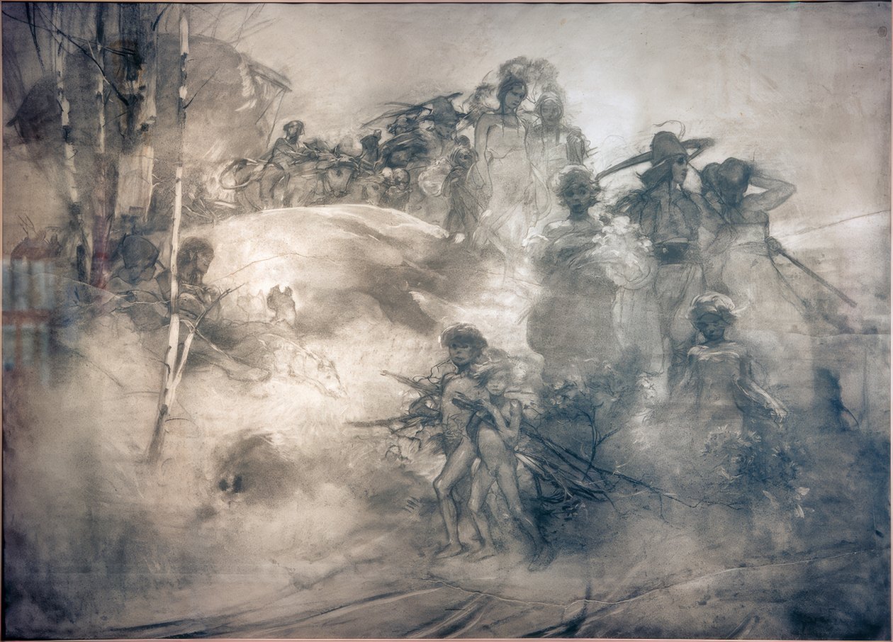 Den slaviska skördefesten av Alphonse Mucha