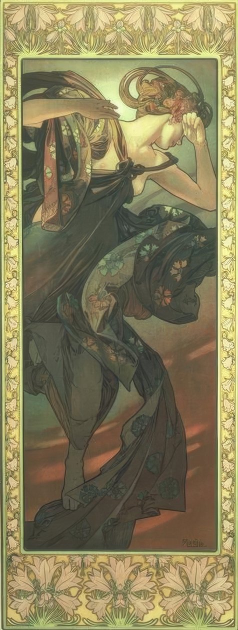 Aftonstjärnan av Alphonse Mucha