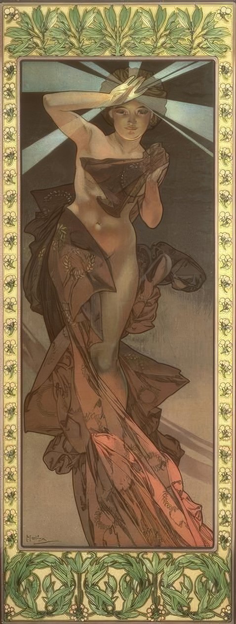 Morgonstjärnan av Alphonse Mucha