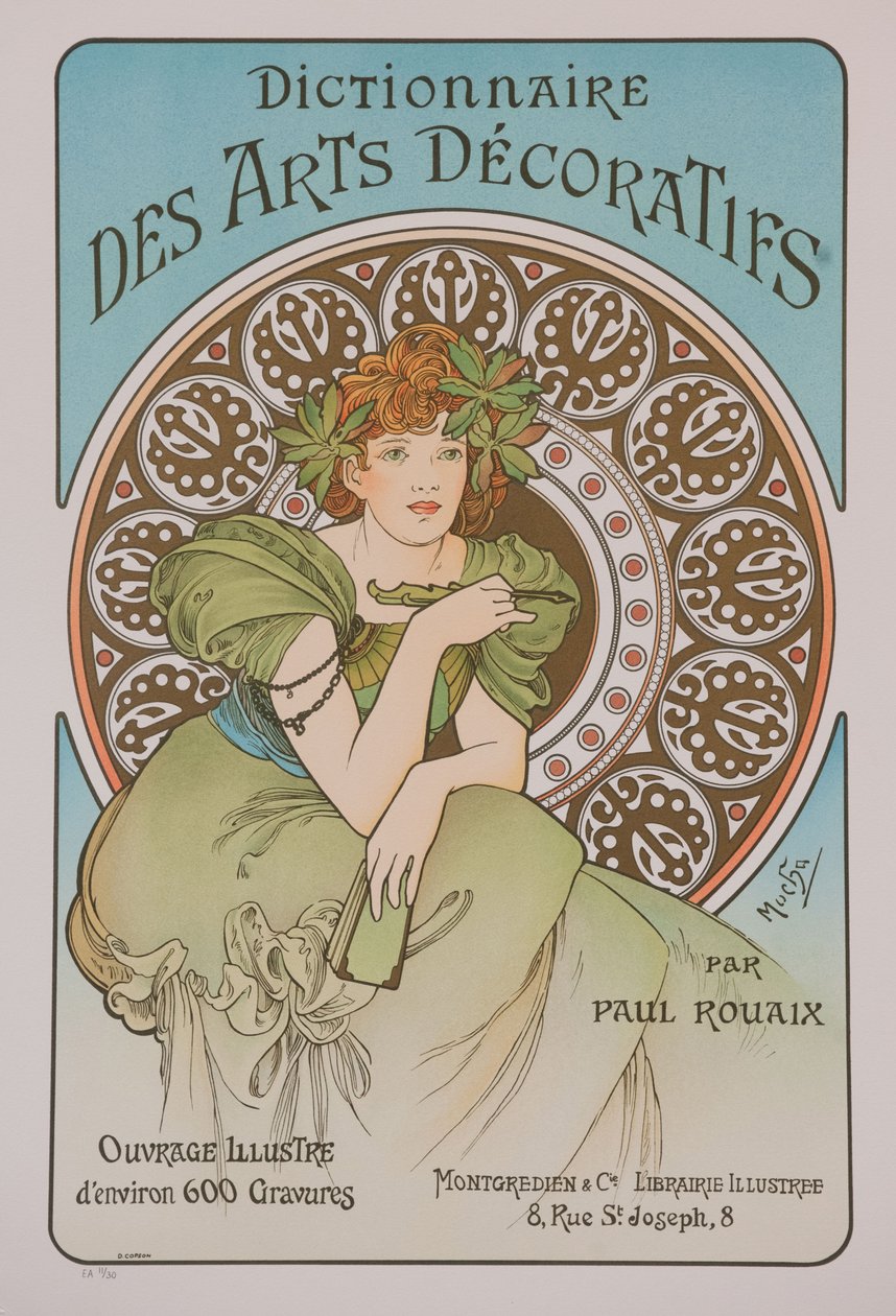 Ordbok för dekorativ konst, 1902. av Alphonse Mucha