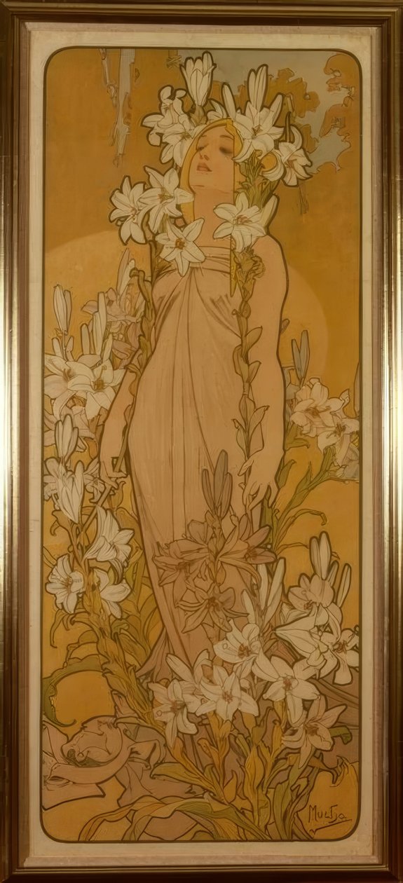 Liljan av Alphonse Mucha