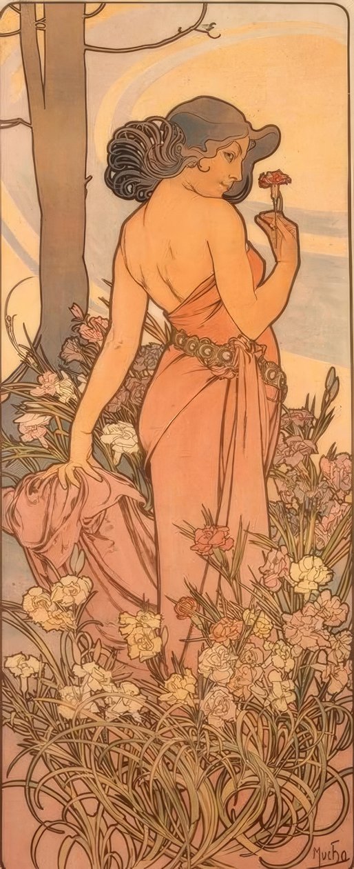 Nejlikan av Alphonse Mucha
