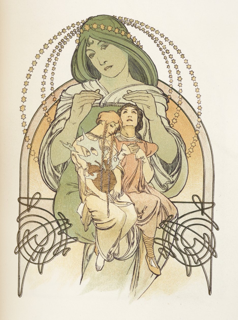 Illustration från Ilsee, Princess de Tripoli, 1897 av Alphonse Mucha