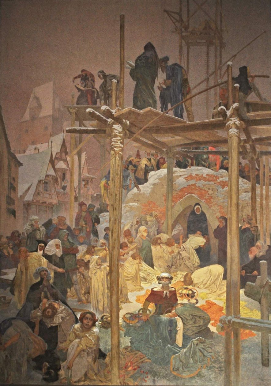 Jan Milic z Kromerize Cykeln The Slav Epic av Alphonse Mucha