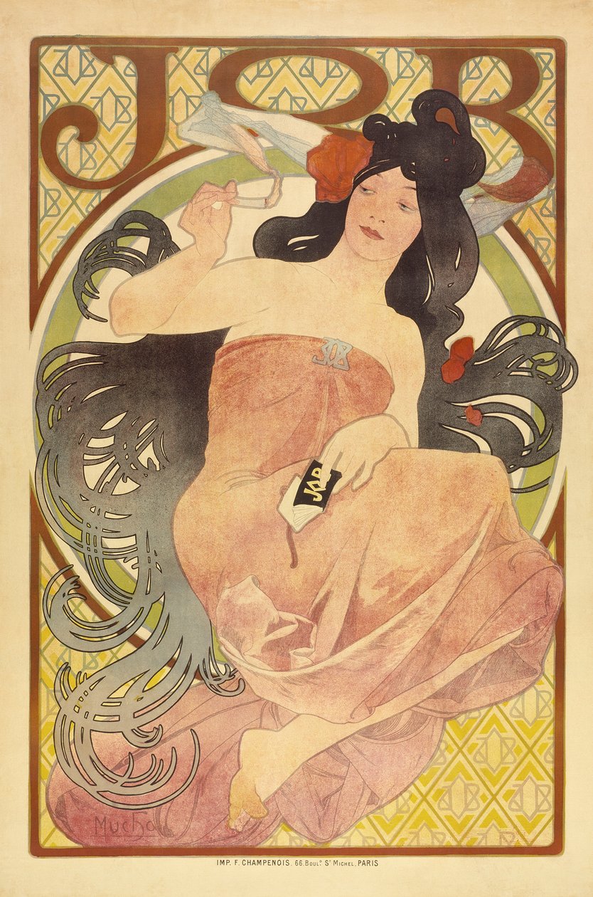 Job, ca 1897-98 av Alphonse Mucha