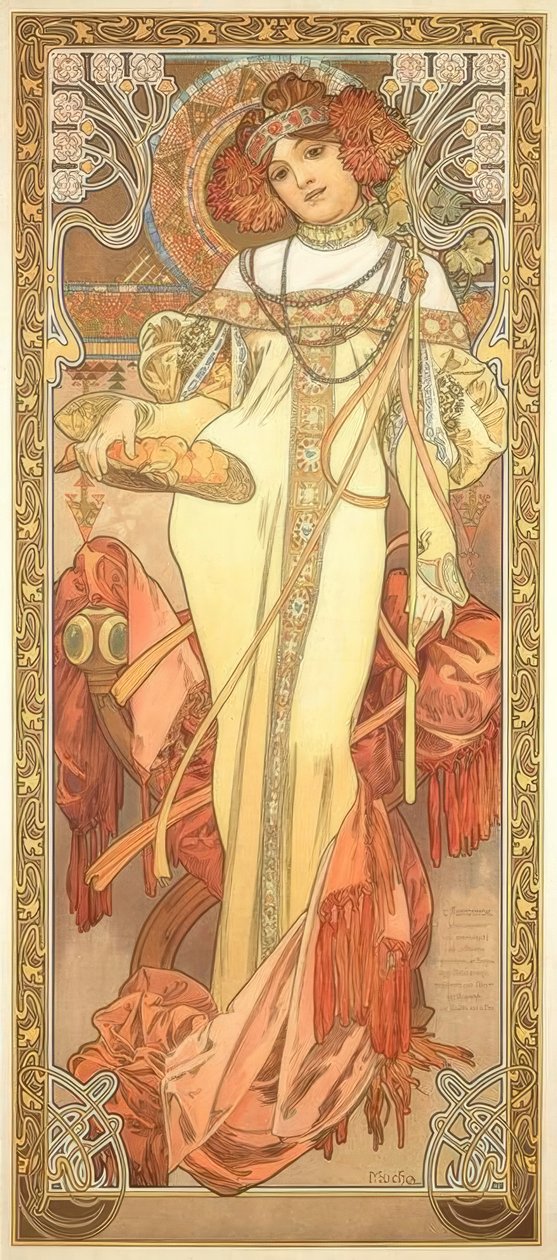 Höst av Alphonse Mucha