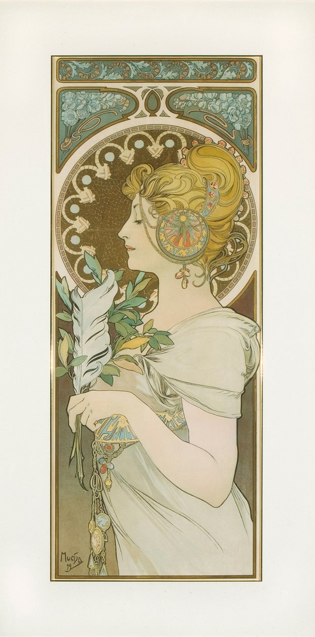 Fjäder av Alphonse Mucha