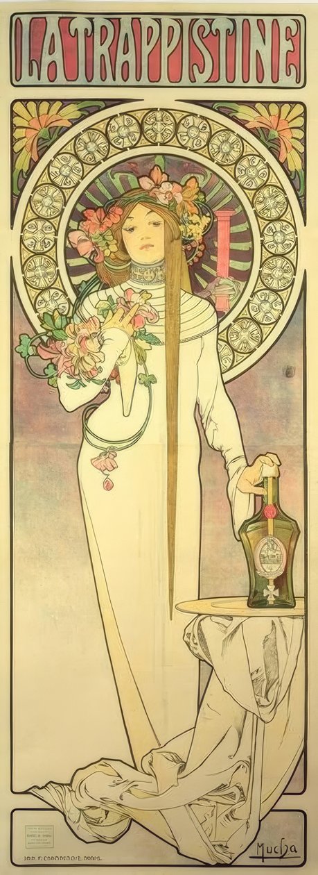 La Trappistine av Alphonse Mucha
