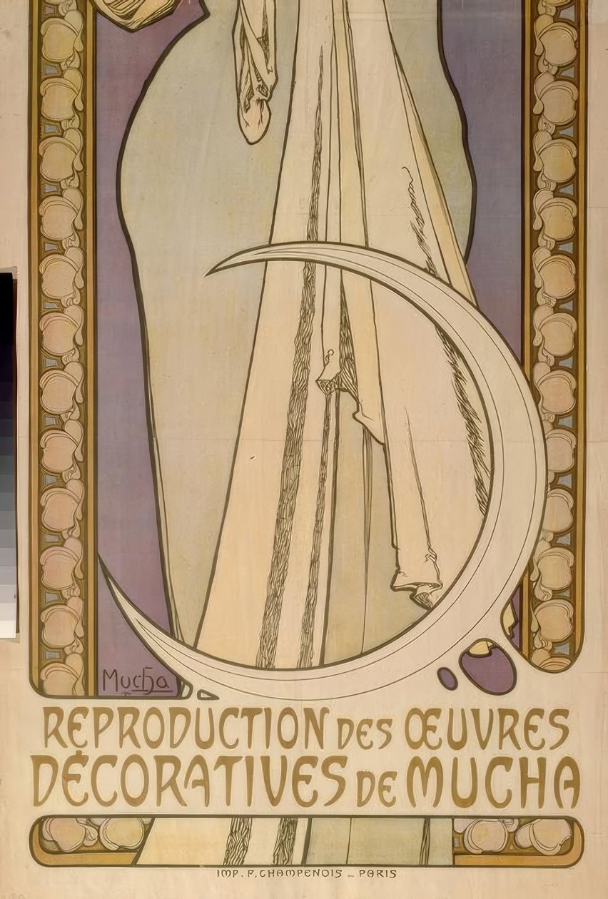 Lygie - Reproduktion av dekorativa verk av Mucha av Alphonse Mucha