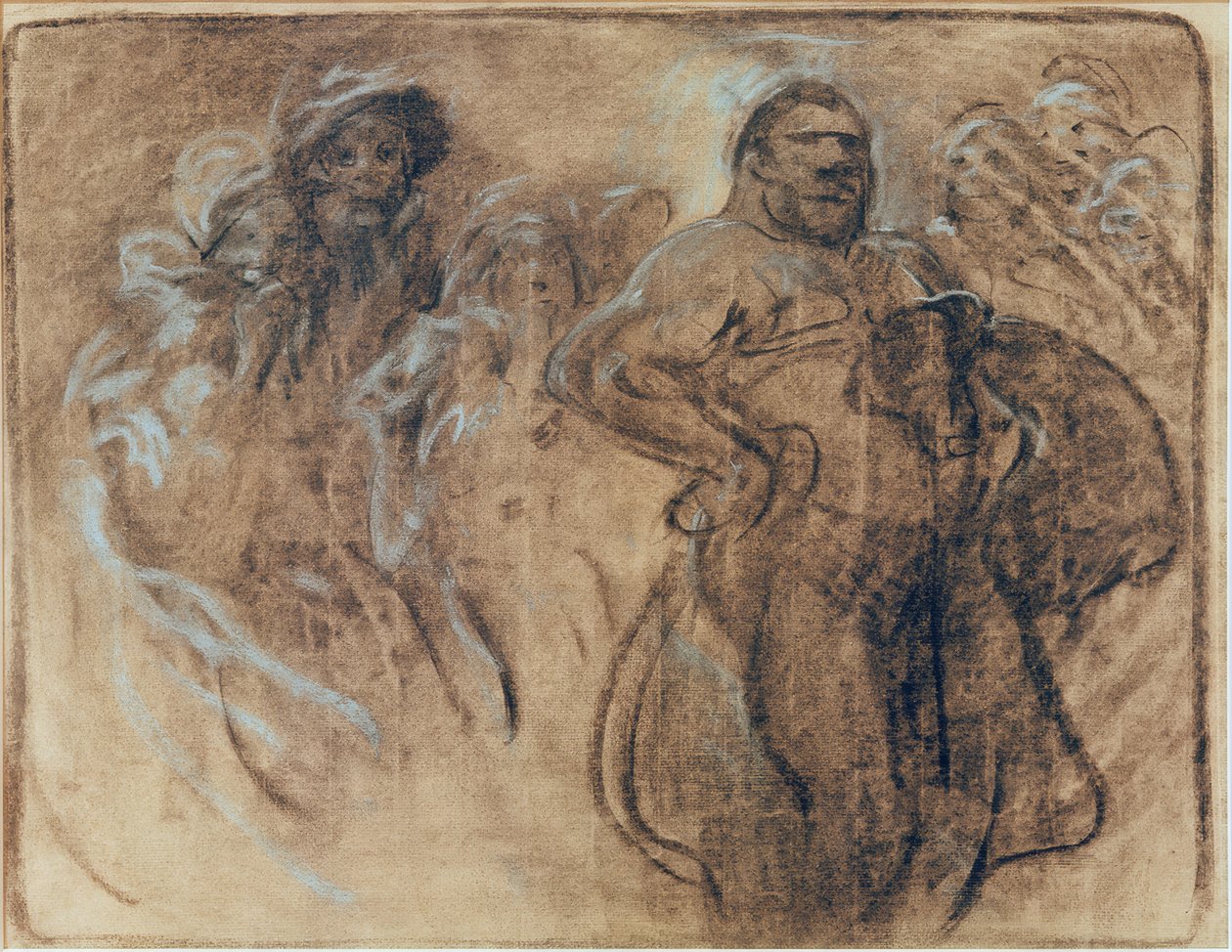 Manlig bild av Alphonse Mucha