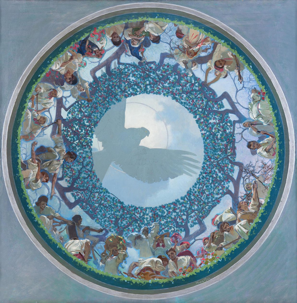 Den slaviska enheten, 1910-1911 av Alphonse Mucha