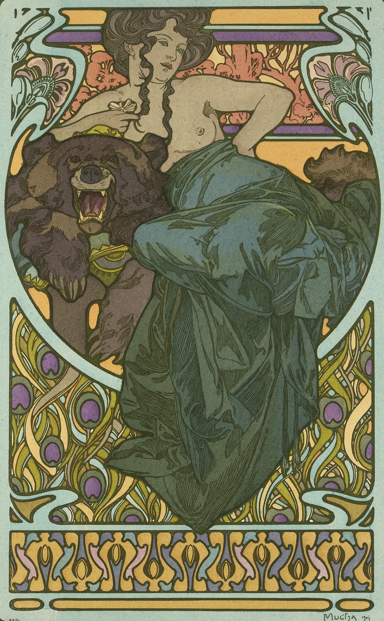 Utan titel av Alphonse Mucha
