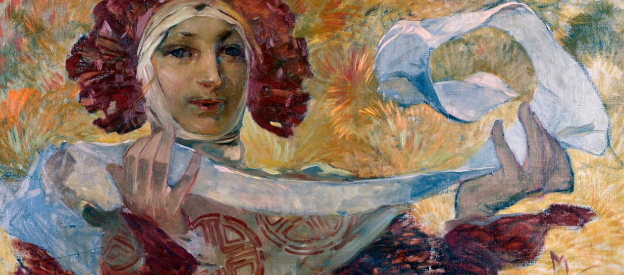 Utan titel, c1880-1930 av Alphonse Mucha