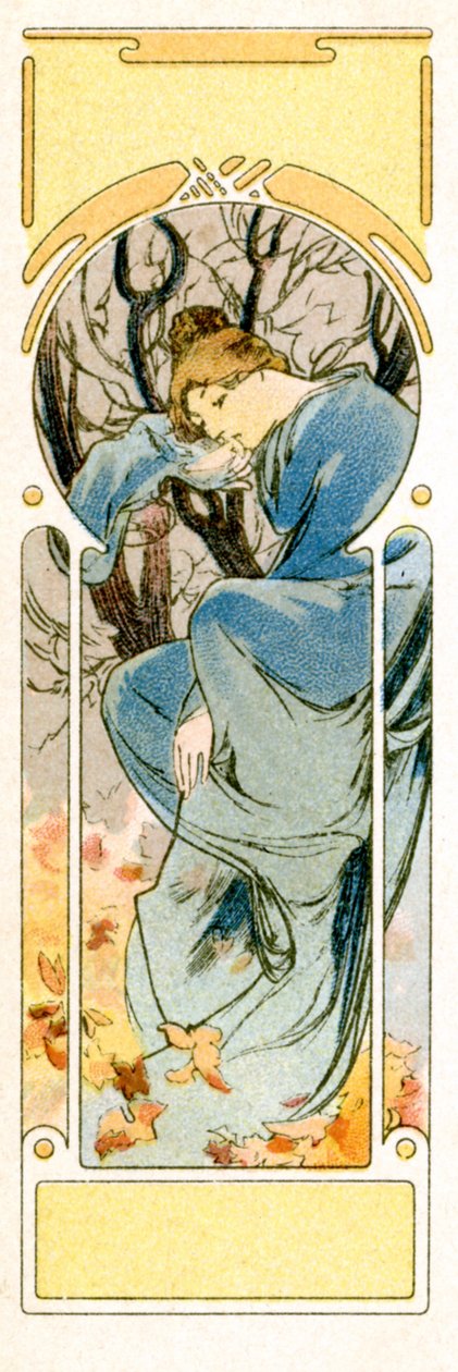 "Vinter", 1900 av Alphonse Mucha