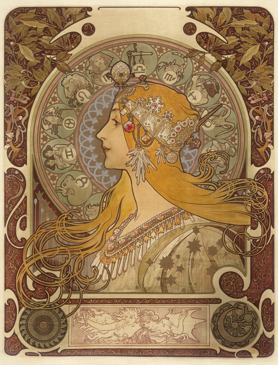 Zodiaken av Alphonse Mucha