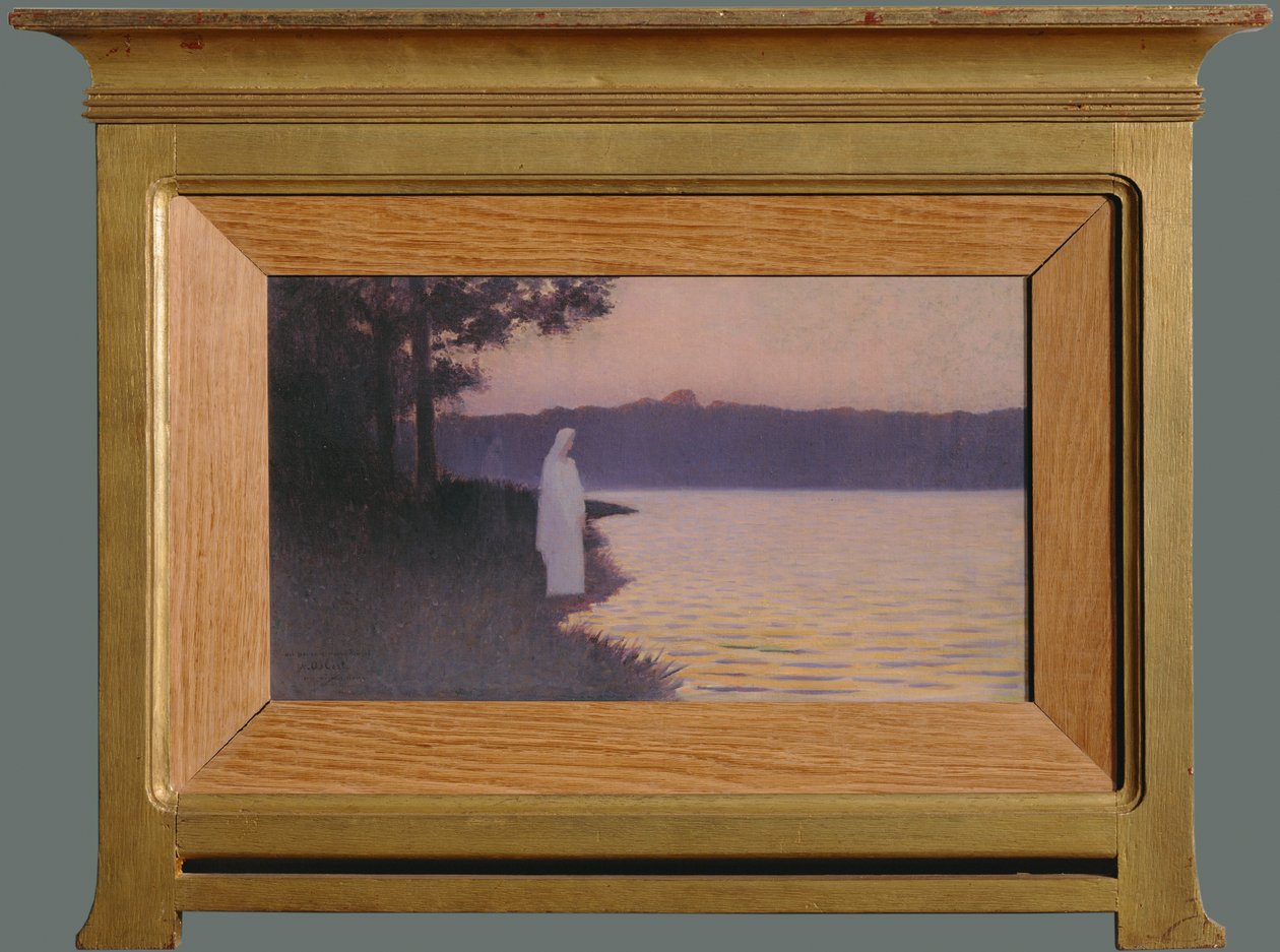 Silence of the water (målning på duk) av Alphonse Osbert