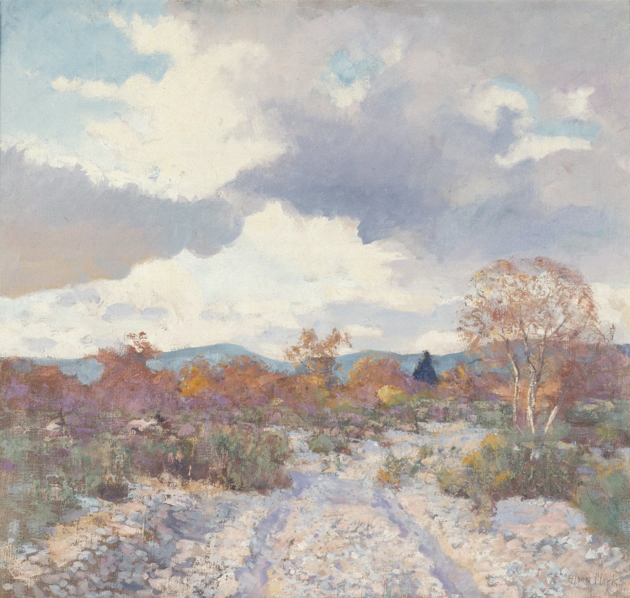 Palm Springs, ca 1925 (olja på duk) av Alson Skinner Clark