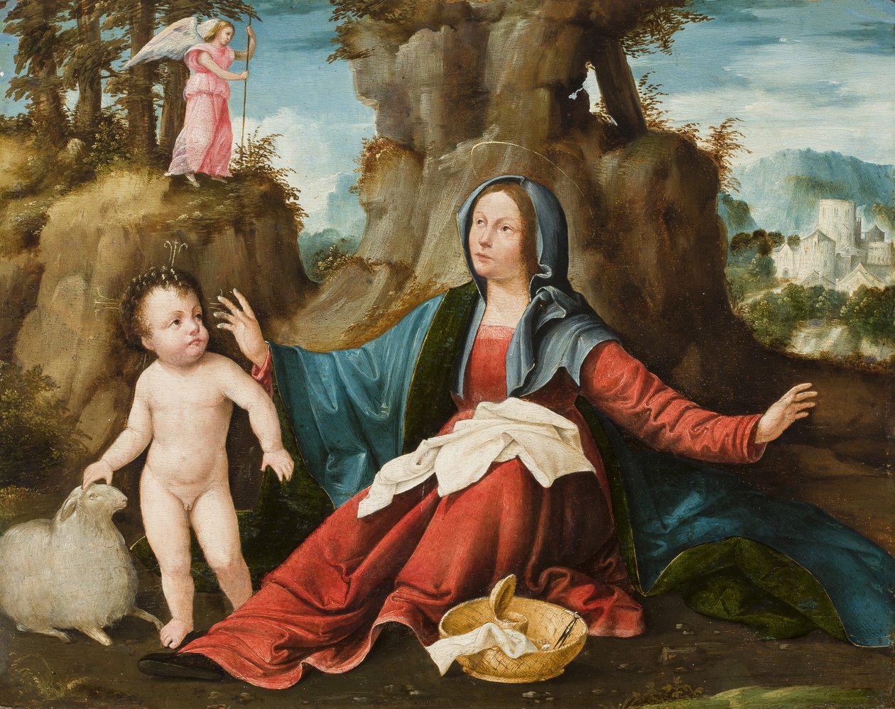 Jungfru Marias syn, c.1518-20 av Altobello Melone