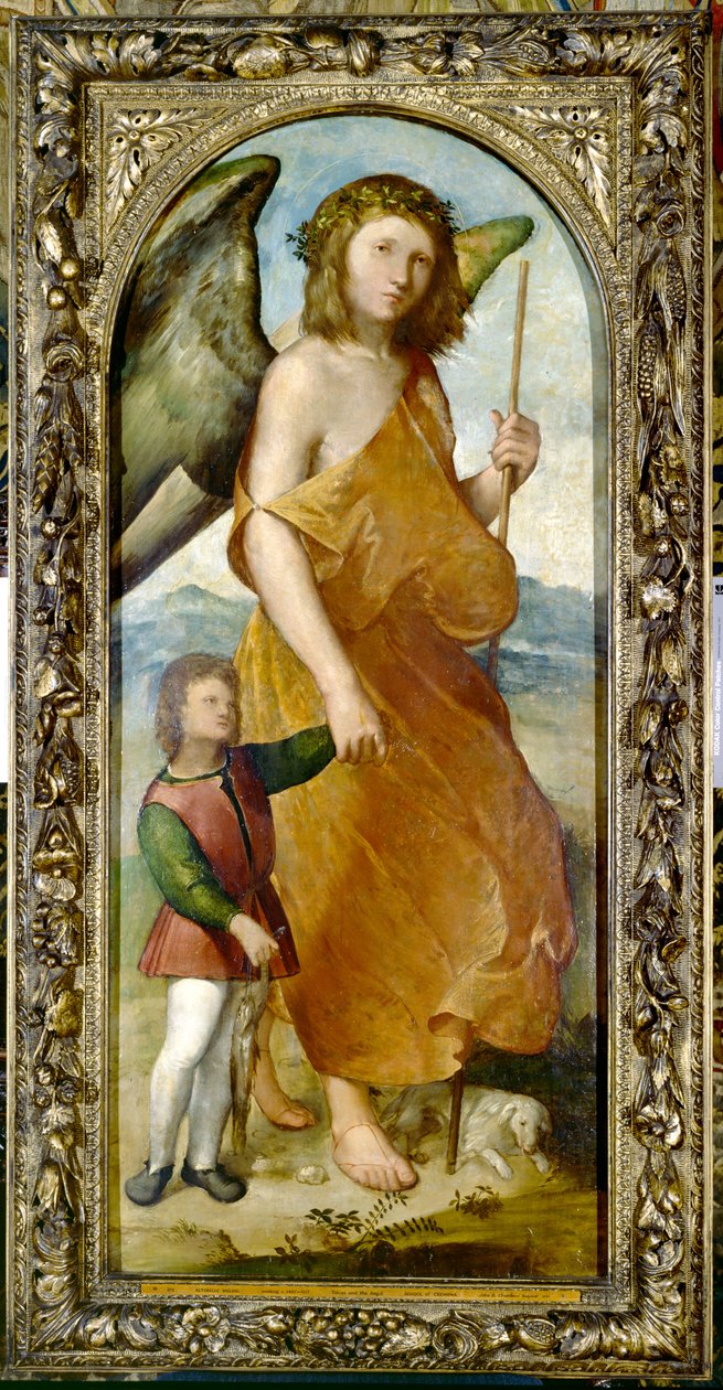 Tobias och ängeln, 1400-talet av Altobello Meloni
