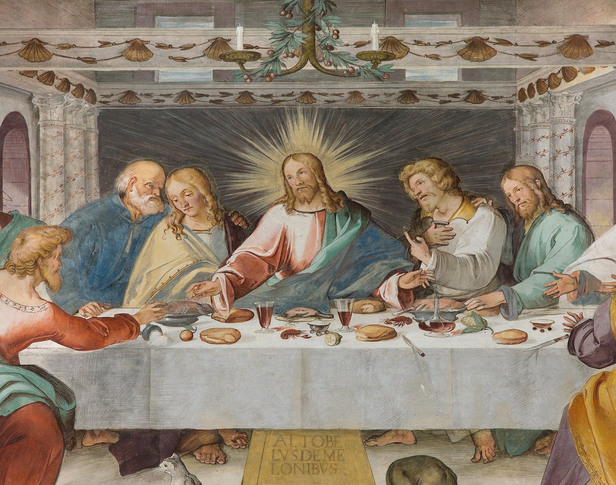 Presbytery, åttonde sydspann, Nattvarden, Altobello Melon av Altobello Melone