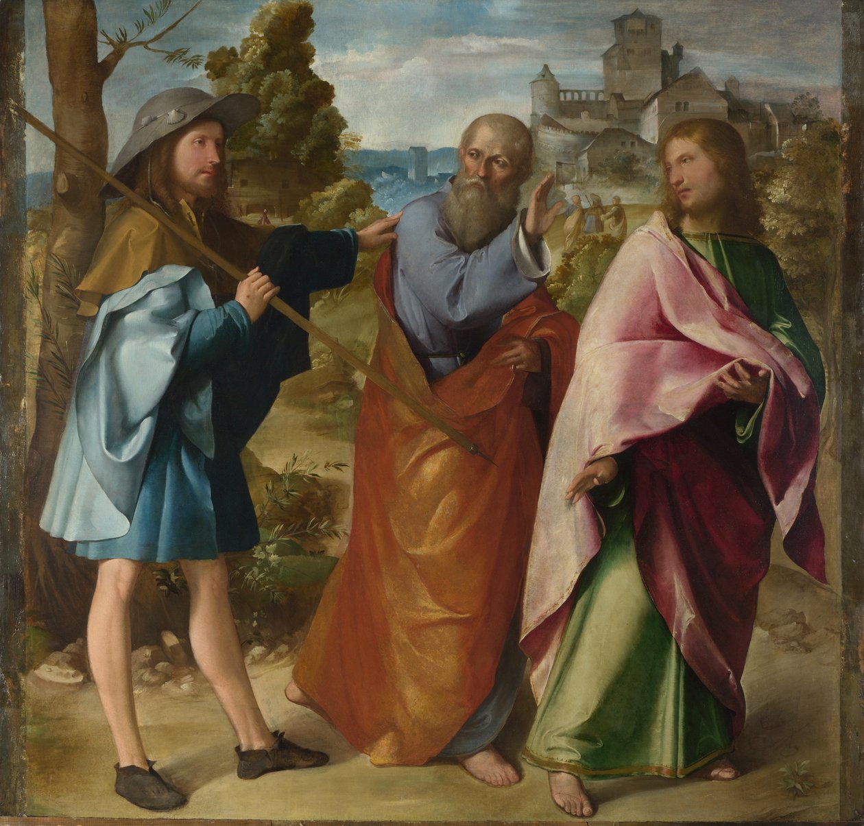 Vägen till Emmaus, ca. 1516 av Altobello Melone