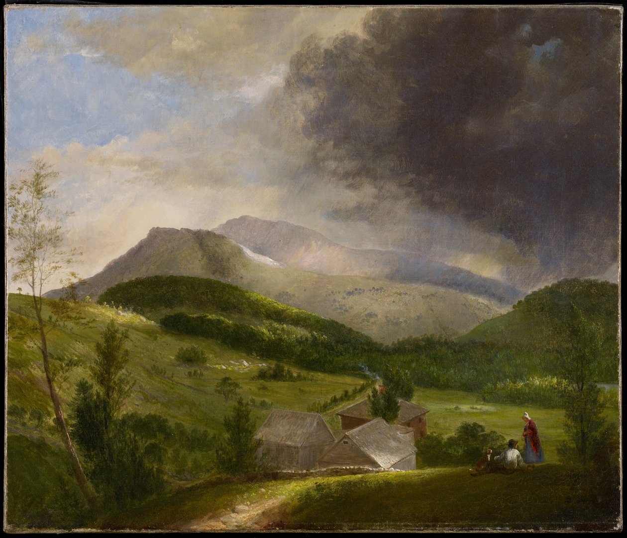 Storm som närmar sig, Vita bergen, 1820-talet av Alvan Fisher