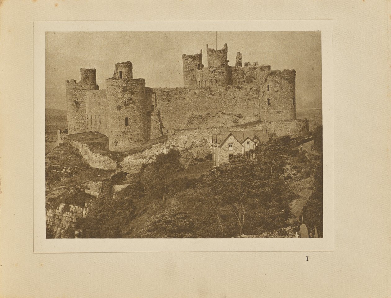 Harlech Castle från klippan av Alvin Langdon Coburn