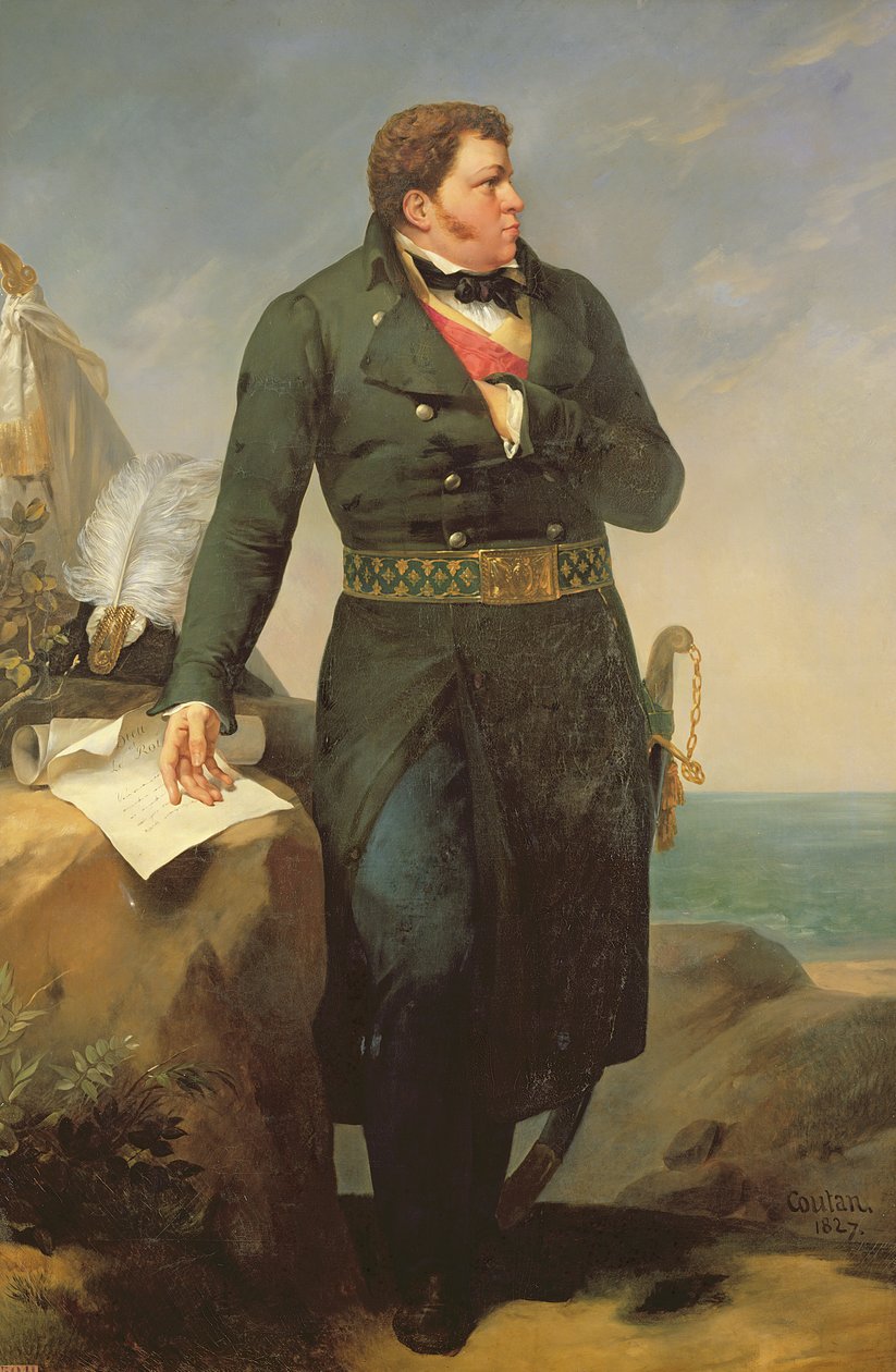 Porträtt av Georges Cadoudal (1771-1804) 1827 (olja på duk) av Amable Paul Coutan