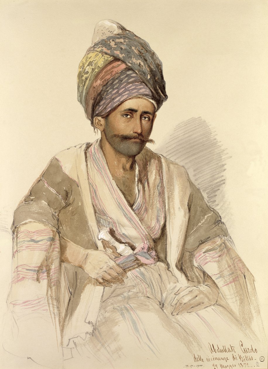 Abdullah - Kurd från Bitlis, 1852 av Amadeo Preziosi