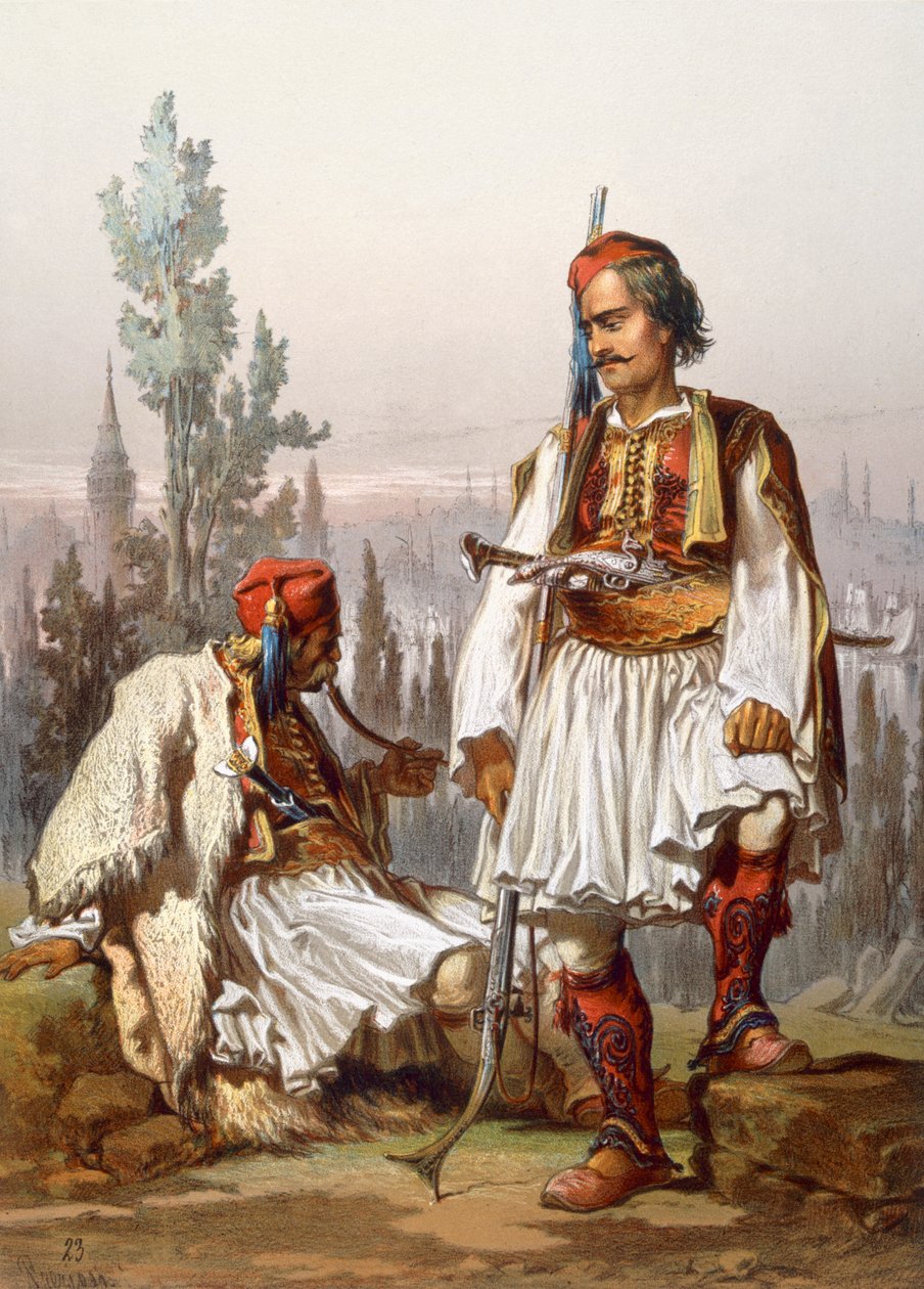 Albaner, 1865 av Amadeo Preziosi