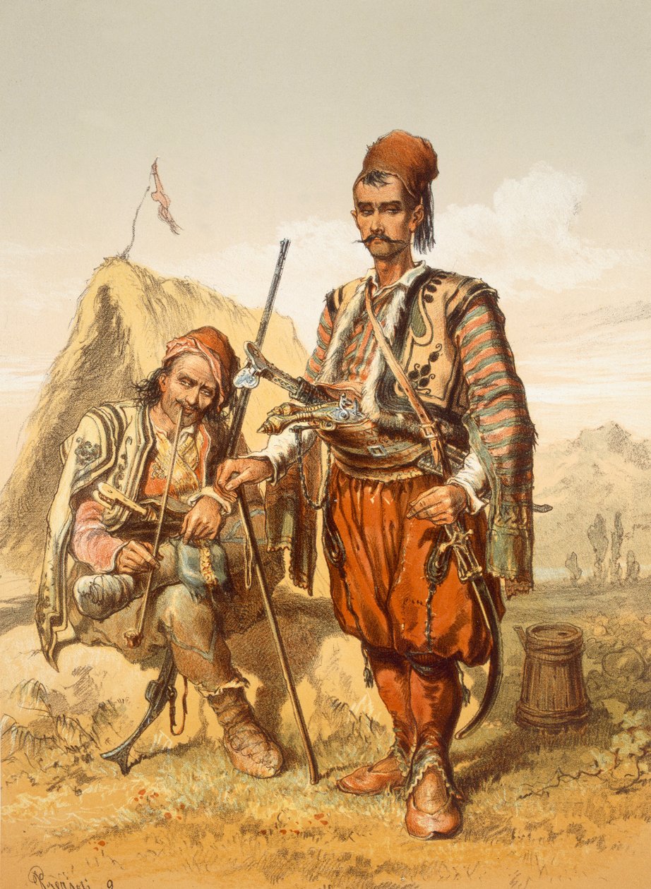 Kroatiska gardet, 1865 av Amadeo Preziosi