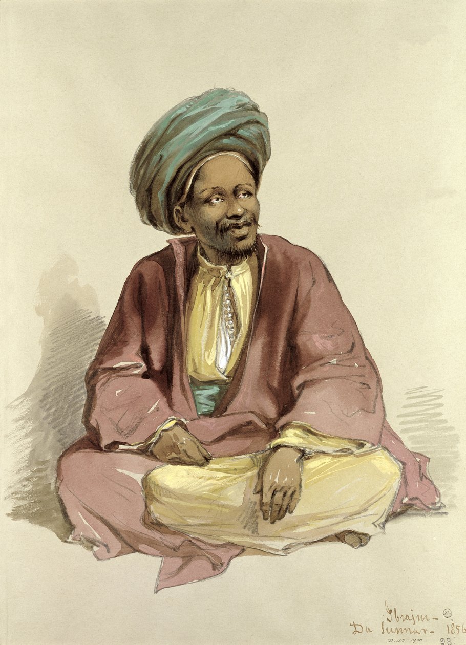 Ibrahim - från Sunnar, 1856 av Amadeo Preziosi