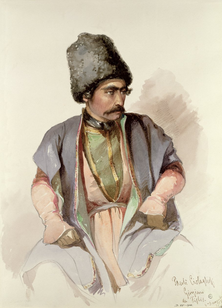 Paul - En georgier från Tiflis, 1852 av Amadeo Preziosi