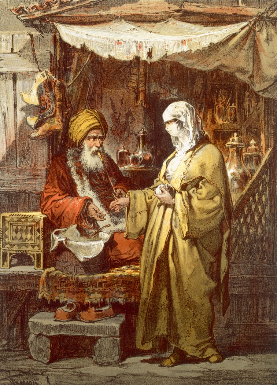 Apotek eller drogaffär, 1865 av Amadeo Preziosi