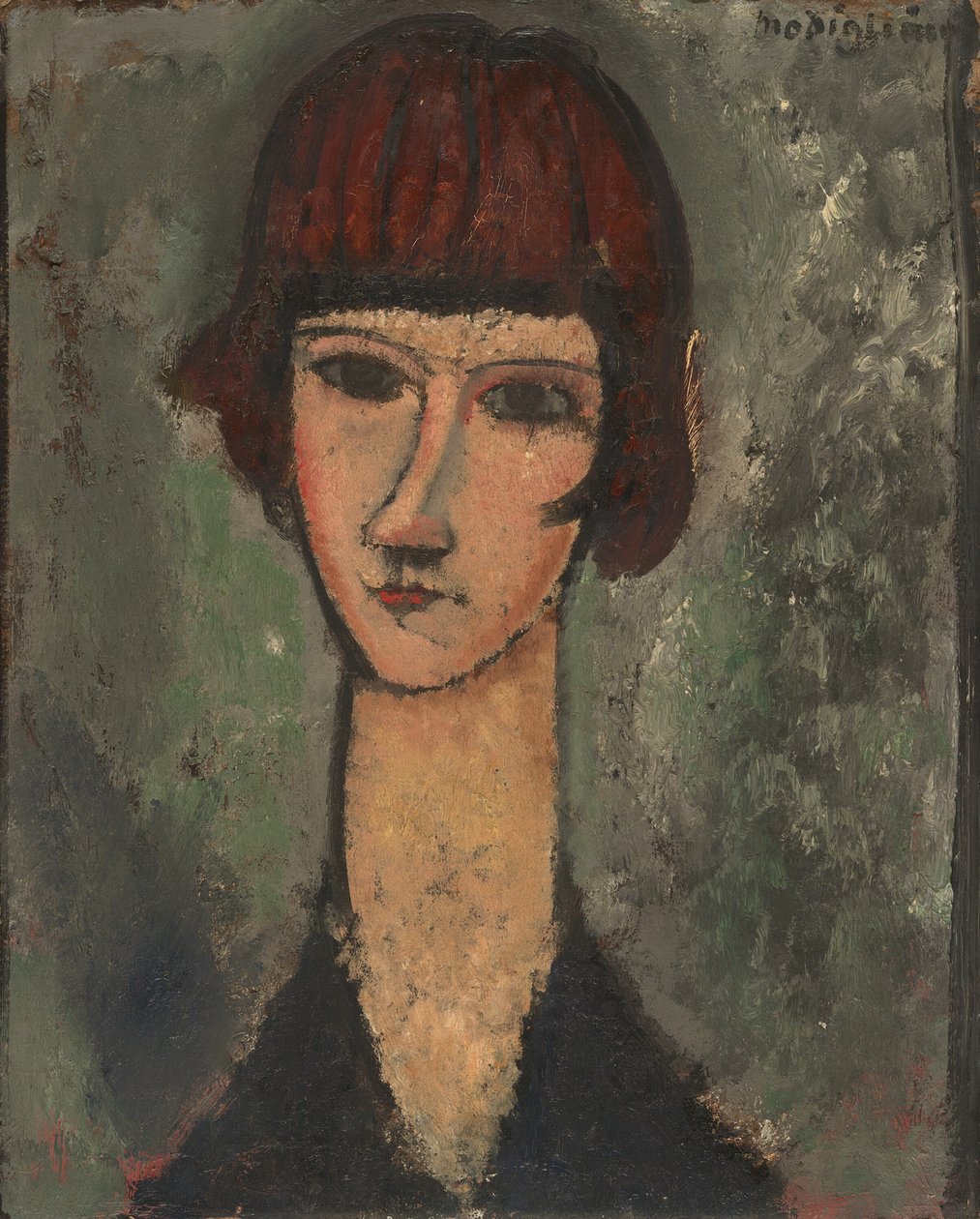 Porträtt av en kvinna, ca. 191719. av Amedeo Modigliani